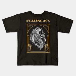 Golden Age of the Roaring 20's Lion Kids T-Shirt